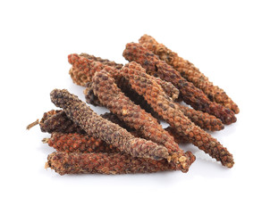 long pepper on white background