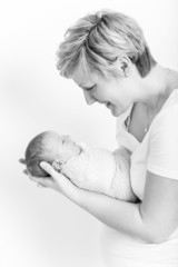 Mutter und Sohn :-) Baby gepuckt