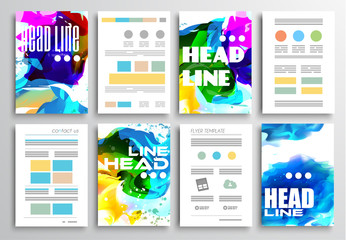 Set of Flyer Design, Infographics Brochure Designs