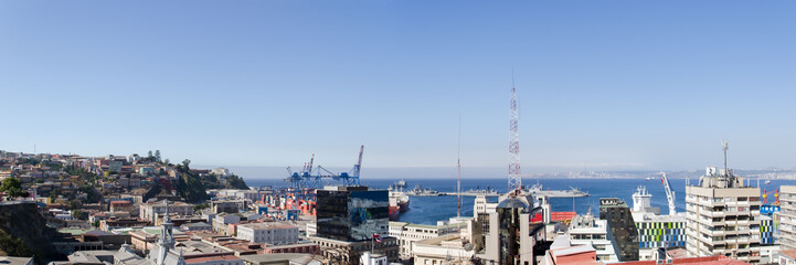 Panorama of Valparaiso, Chile