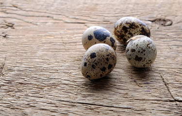 Raw quail eggs