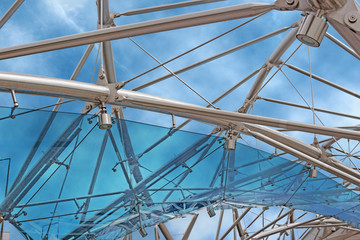 Fototapeta premium glass and steel structure
