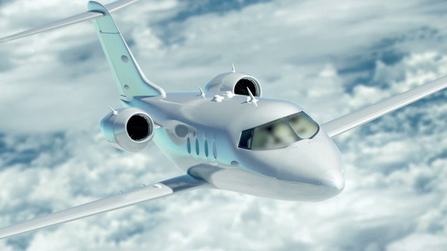 Luxury Corporate Air Travel. Lear Jet In HD.