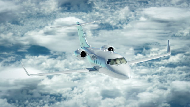 Luxury Corporate Air Travel. Lear Jet In 