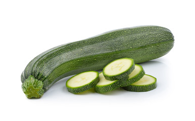 zucchini isolated on white background