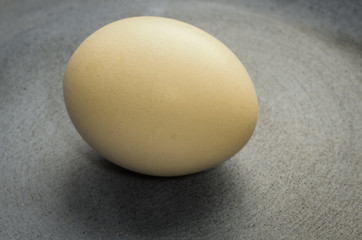 egg on grey  plate