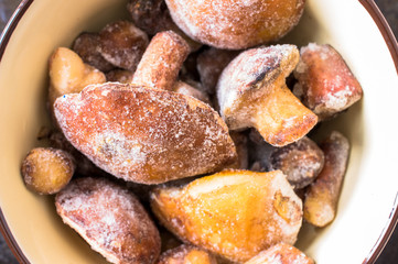 Frozen mushrooms