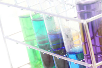 colorful test tube, Chemical, Science, Laboratory,