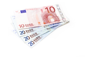 Euro banknotes