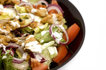 Grilled meat with vegetables