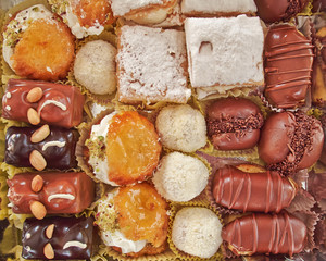 variety of pastries, sweet background