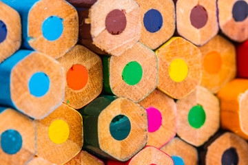 closeup of Color Pencils