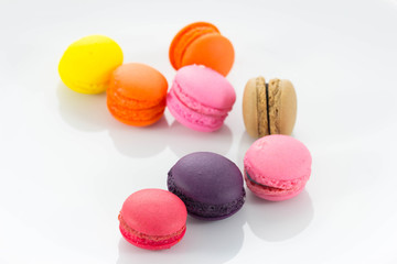 traditional french macaron on a plate