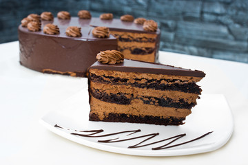 homemade chocolate cake