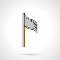 Flat vector icon for paintball team flag