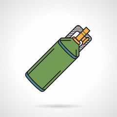 Flat vector icon for paintball co2 cylinder