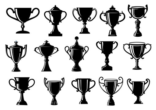Sport and achievement trophy cups