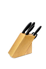 Set of knives isolated