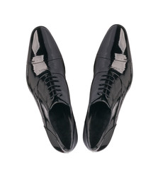 Fashionable mens shoe from above