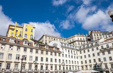Fototapeta na wymiar Historic buildings seen in Lisbon, Portugal