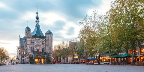 Foto op Canvas The central square in the Dutch city Deventer © Martin Bergsma
