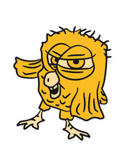 Evil Cool Comic Book Owl