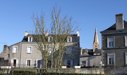 Fototapeta na wymiar le village du bourg d'iré, maine et loire
