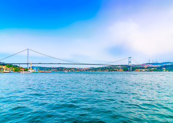 The first one bridge of Bosphorus at Istanbul in Turkey
