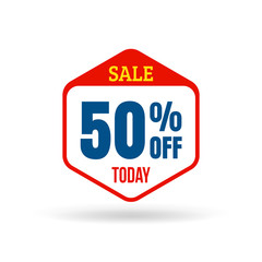 Sale tag for online shop in flat design. Use on labels, stickers