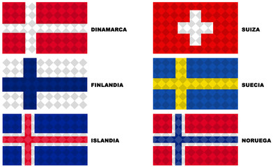 Banderas similares en europa