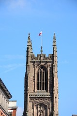 Fototapeta na wymiar The Cathedral of All Saints tower, Derby © Arena Photo UK