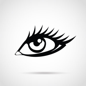 recommend clip art: Vector eye icon