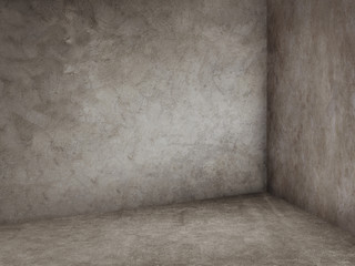 room interior with white wall