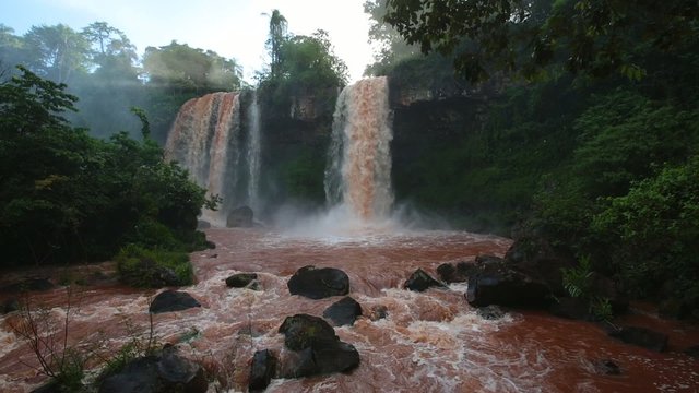 Iguassu Falls, the largest series of waterfalls of the world