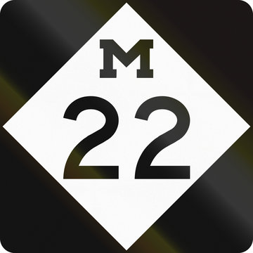 Michigan State Trunkline shield with number 28