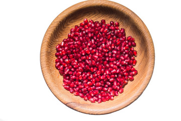 Fresh pomegranate seeds