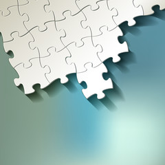 Puzzle on bokeh background