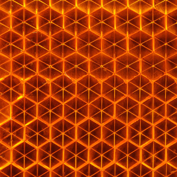 Orange Retroreflector Macro