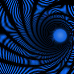 blue abstract spiral