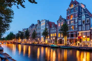 Foto auf Acrylglas Amsterdam Amsterdams Grachten.