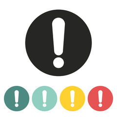 Exclamation mark icon.