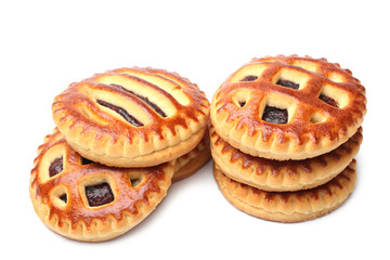 Sweet cookies with jam