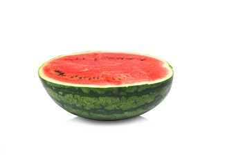 Ripe water water melon isolated on the white background