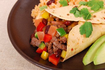 Burrito wrap sandwich