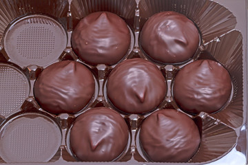 Chocolate-covered marshmallow