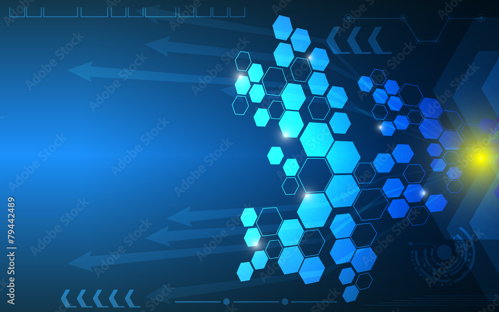 Poster polygon abstract arrow movement background