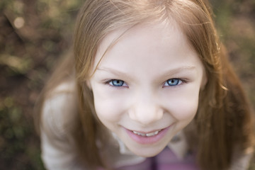 Little Girl With Blue Eyes
