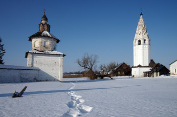 Fototapeta na wymiar St Alexander monastery in Suzdal