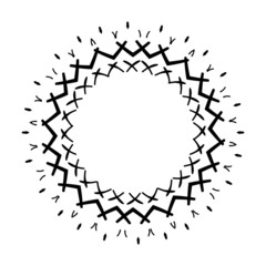 Vector creative drawing ring Emblem