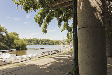 View of Boathouse Row, Schuylkill River, Philadelphia